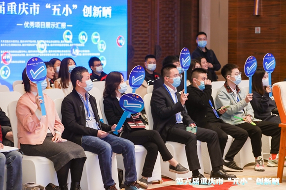 大众评审为优秀项目路演打分。主办方供图 华龙网发 2、大众评审为优秀项目路演打分。主办方供图 华龙网发