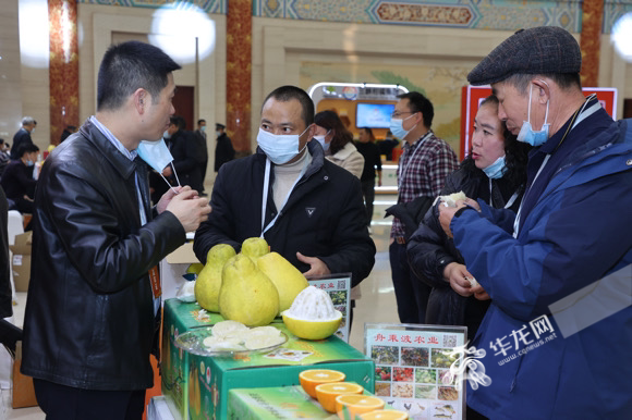 与会代表纷纷驻足品尝。华龙网-新重庆客户端吴礼霜摄 1639129034000
