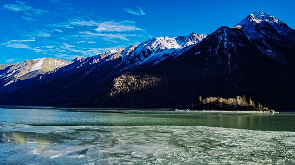 冬天的然乌湖。 (2)