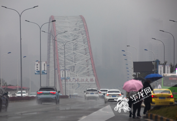 01：12月18日，重庆中心城区降雨降温。华龙网-新重庆客户端记者 张质 摄