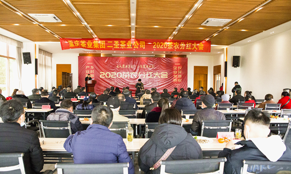1  重庆茶业集团2020茶农分红大会。  重茶集团供图  华龙网发