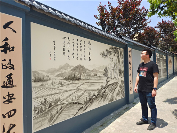 2福禄镇特色文化墙。通讯员 尹秀秀 摄