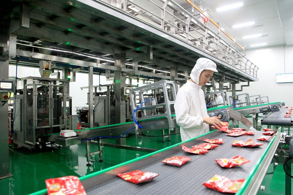 涪陵榨菜集团智能化生产线 涪陵区委宣传部供图 华龙网发