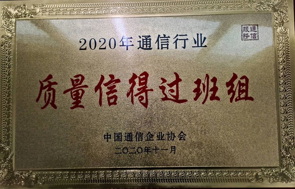 中国电信云阳分公司网络党支部荣获2020年获得全国通信行业质量信得过班组。中国电信云阳分公司供图 华龙网发