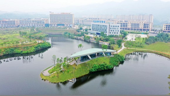 2重庆国际生物城鸟瞰图。巴南区委宣传部供图 华龙网发