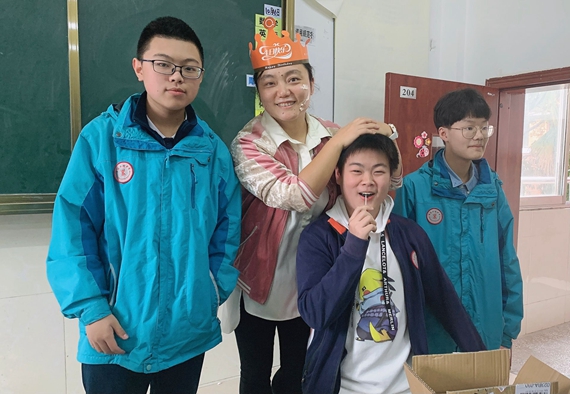 同学们给程老师的生日惊喜 受访者供图 华龙网发