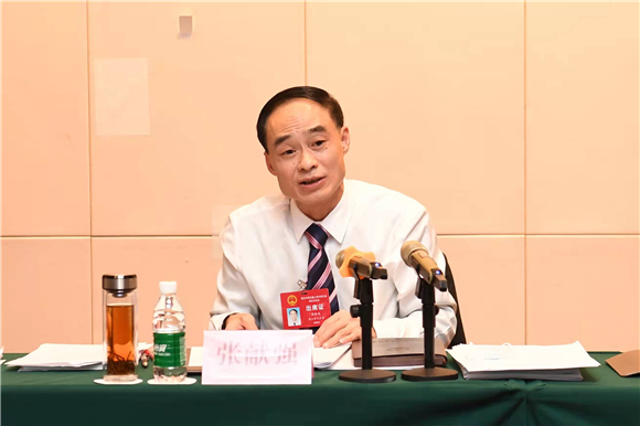 重庆市人大代表、璧山区人大常委会主任张献强。通讯员 曾清龙 摄