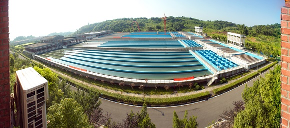 建设中的鱼嘴水厂二期工程。重庆水务集团供图 华龙网-新重庆客户端发