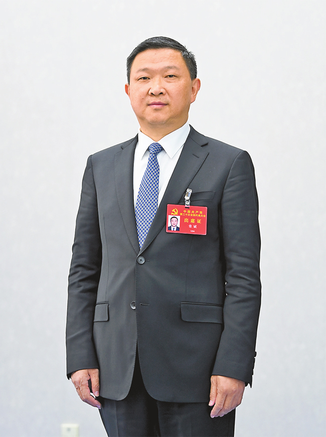 党的二十大代表、渝北区委书记常斌。渝北区委宣传部供图