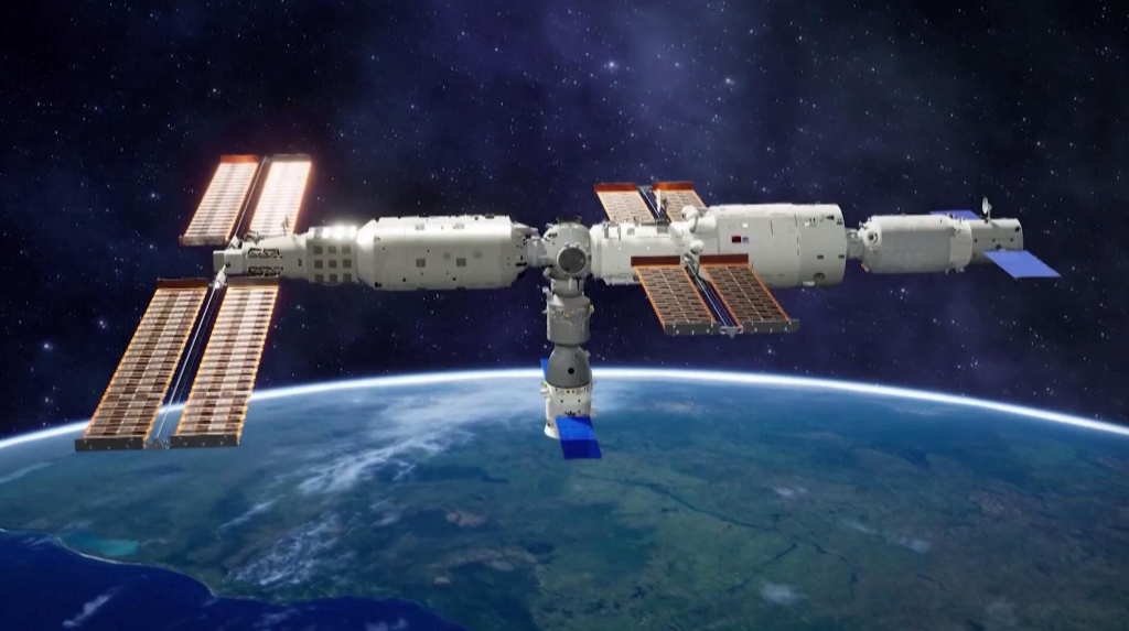 问天实验舱成功转位 中国空间站组合体转为“L”构型