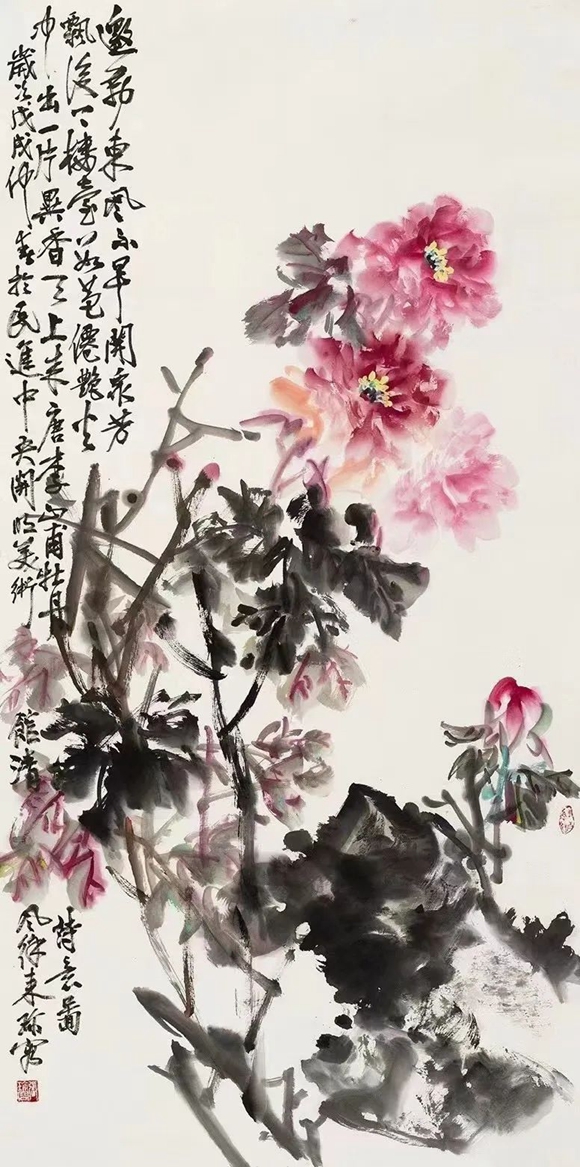 《一片异香天上来》 136x68cm