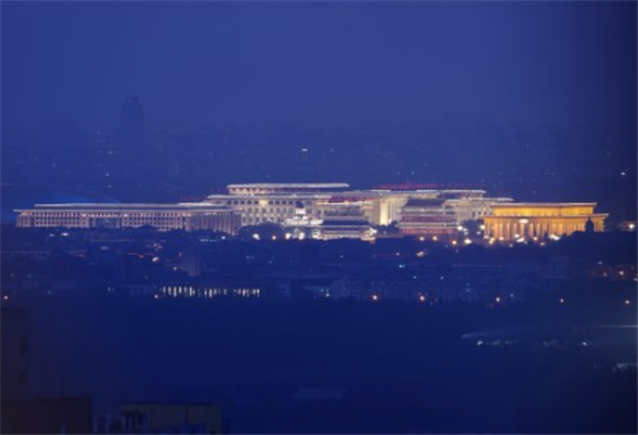 北京夜景。 新华社记者 邢广利 摄