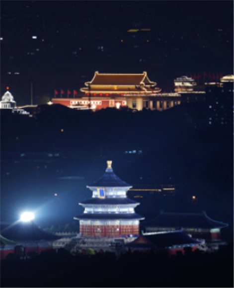 北京夜景。 新华社记者 邢广利 摄