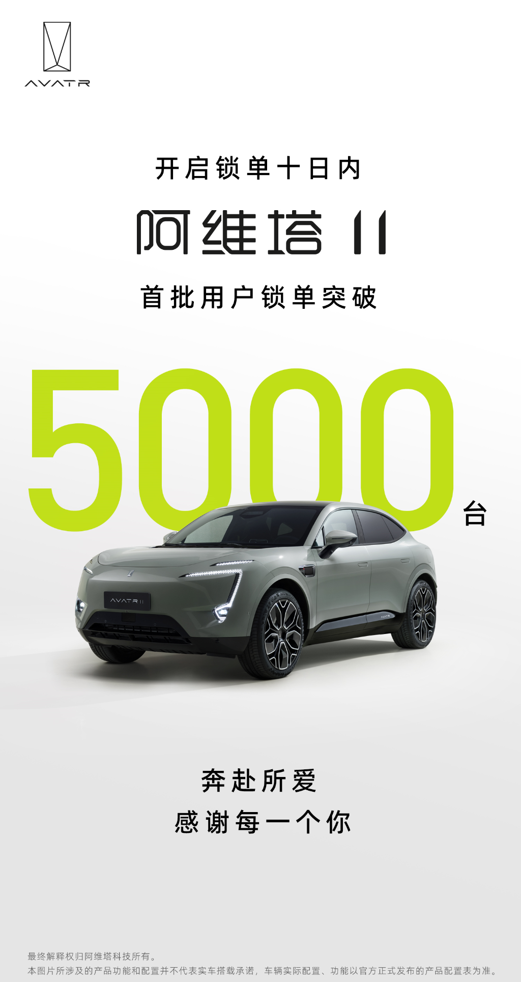 阿维塔11首批锁单量在十日内已突破5000台。 阿维塔科技供图 华龙网发