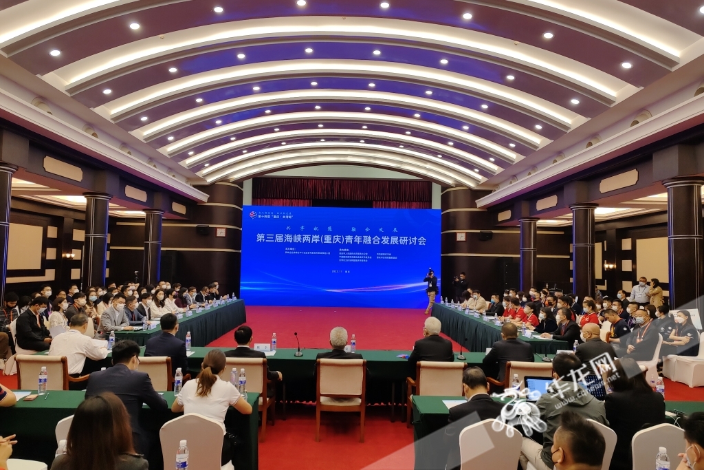 三届海峡两岸（重庆）青年融合发展研讨会现场。华龙网-新重庆客户端记者 石涛 摄
