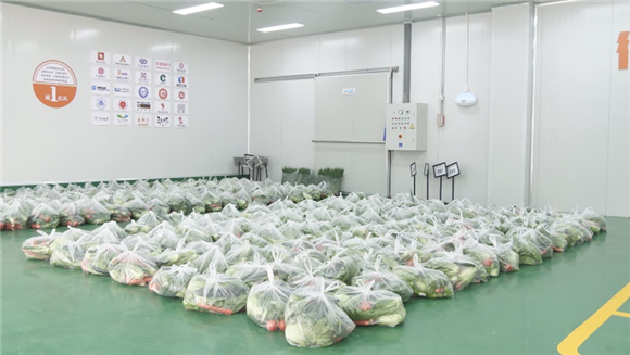 装配完毕的“蔬菜包”。重庆市供销合作总社供图