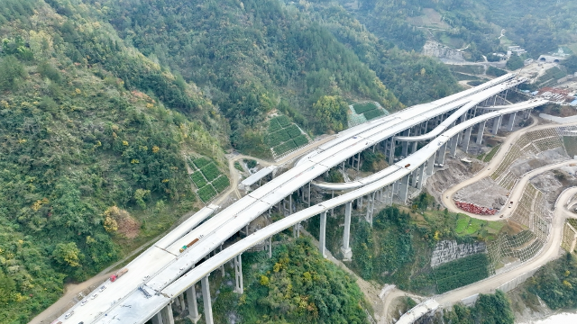 路基工程完成九成以上 城开高速预计今年底通至城口县城