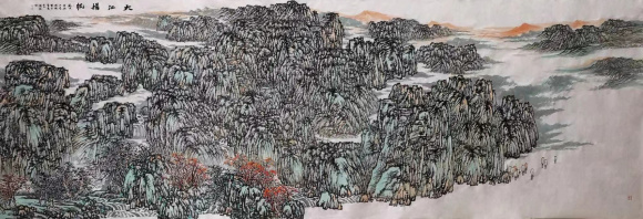 陈起 《大江扬帆》 中国画 陈起 《大江扬帆》 中国画