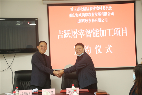 项目顺利签约。重庆台湾农民创业园供图 华龙网发