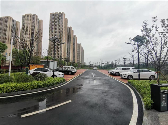 跳蹬河清水绿岸停车场一期工程已投入使用。重庆市停车管理事务中心供图 华龙网发