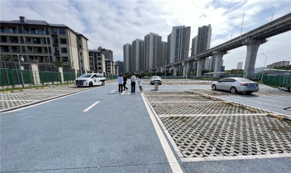 渝北区木耳镇举人坝生态停车场。重庆市停车管理事务中心供图 华龙网发