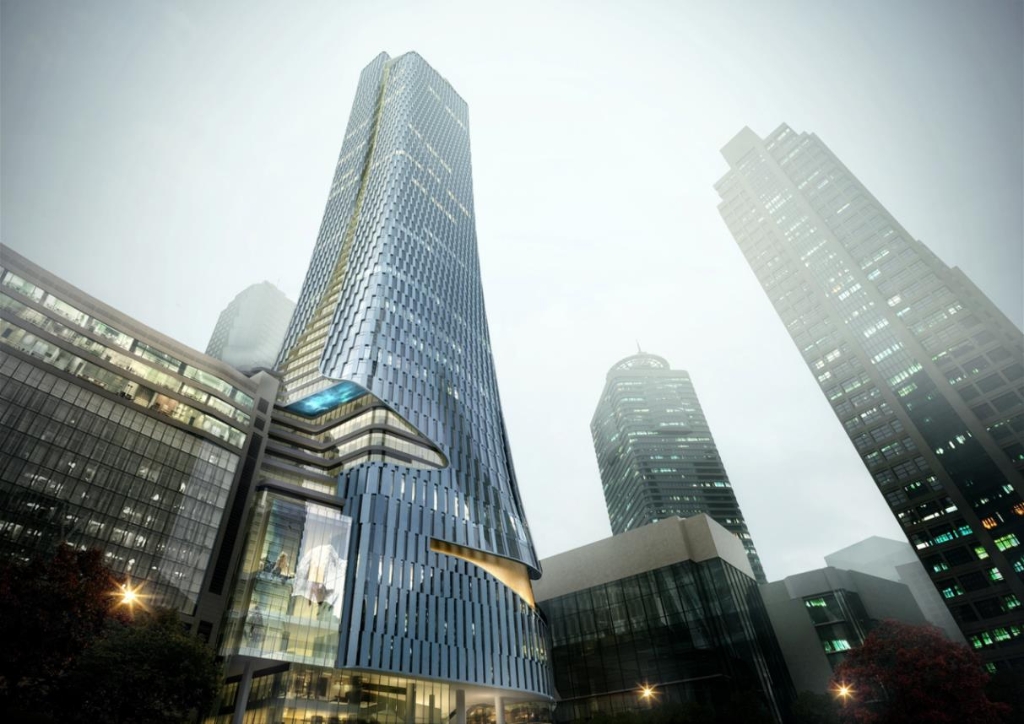 时尚文化城项目效果图。中建八局供图