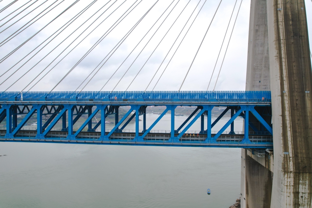 重庆明月峡长江大桥图片