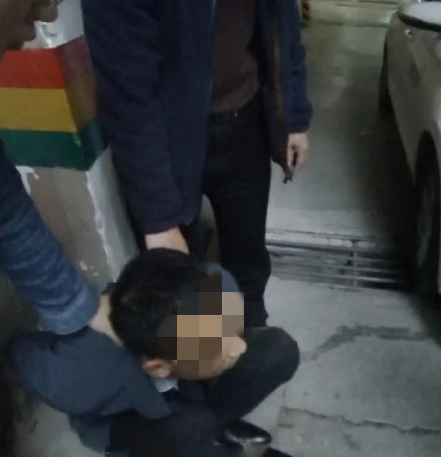 1抓捕现场。重庆江北警方供图