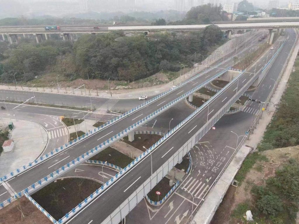 北碚区新增对外快速主通道。市住房城乡建委供图