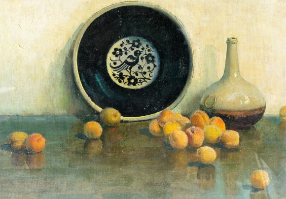 杏 刘一层 油画 37×52cm 1980年 杏 刘一层 油画 37×52cm 1980年