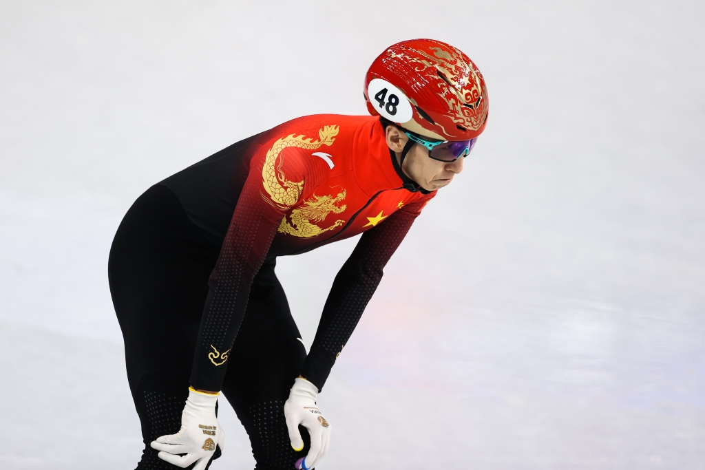 2022北京冬奥会短道速滑男子500米:武大靖无缘卫冕.图片来源:视觉中国
