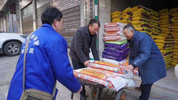 龙河镇供销社准备了充足的农资。丰都县委宣传部供图 华龙网发