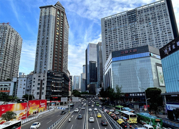 江北区繁华的城市面貌。江北区商务委供图 华龙网发