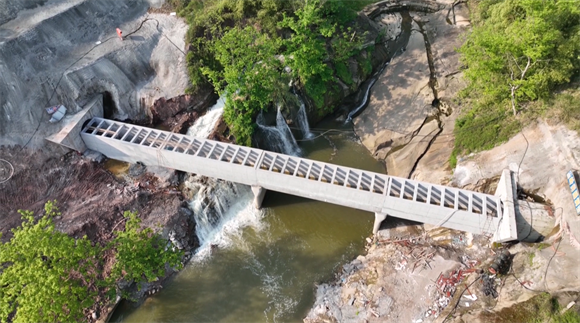 长寿龙溪河、桃花溪水系连通工程预计5月全面完工。长寿区融媒体中心供图 华龙网发