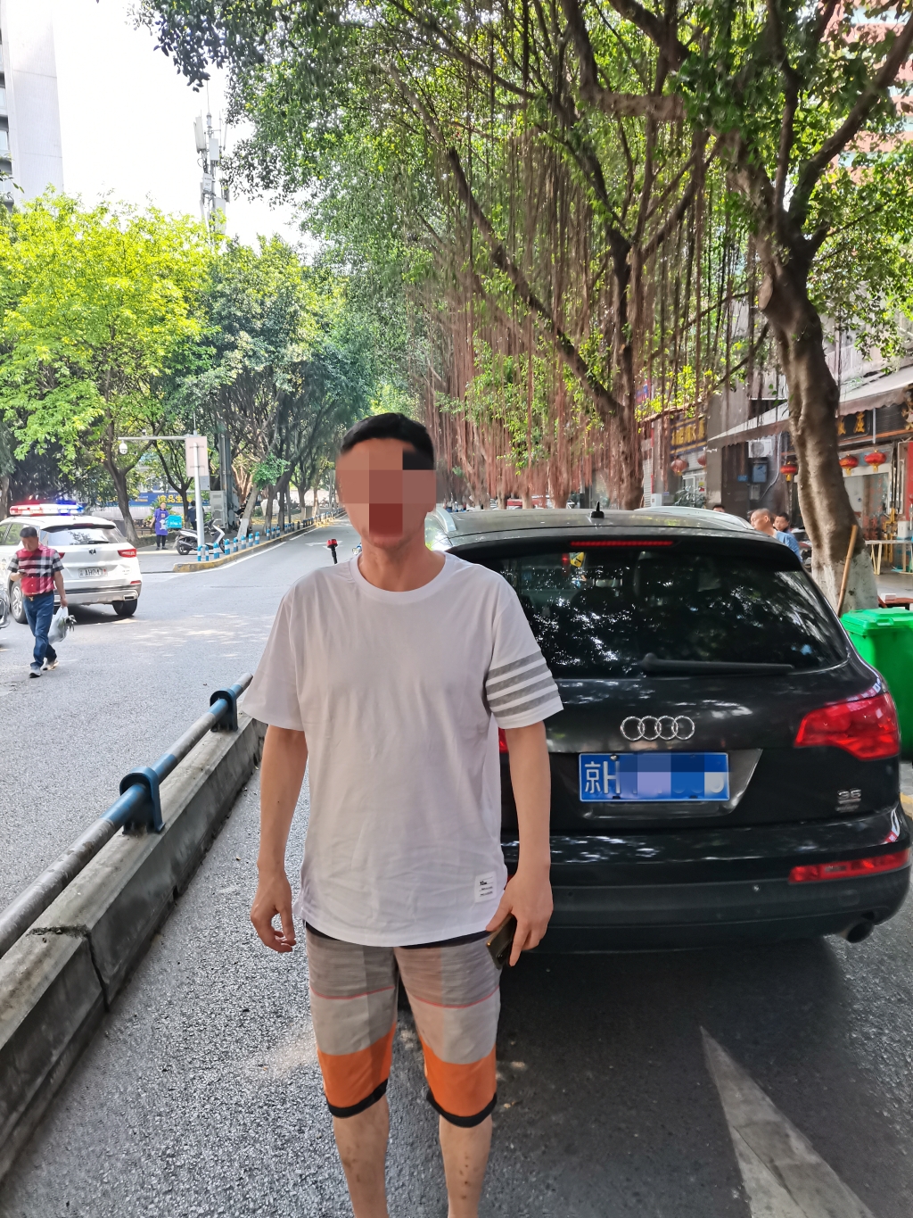 违法驾驶员景某。江北警方供图 华龙网-新重庆客户端发