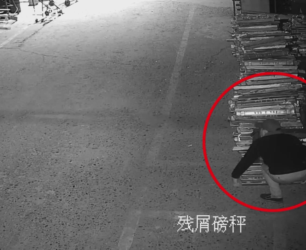 杨某实施盗窃。九龙坡警方供图