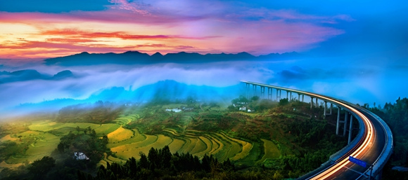 周家山大桥。渝北区文化旅游供图 华龙网发