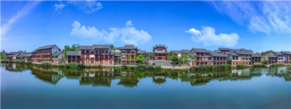 宝顶北宋街全景图。宝顶镇供图