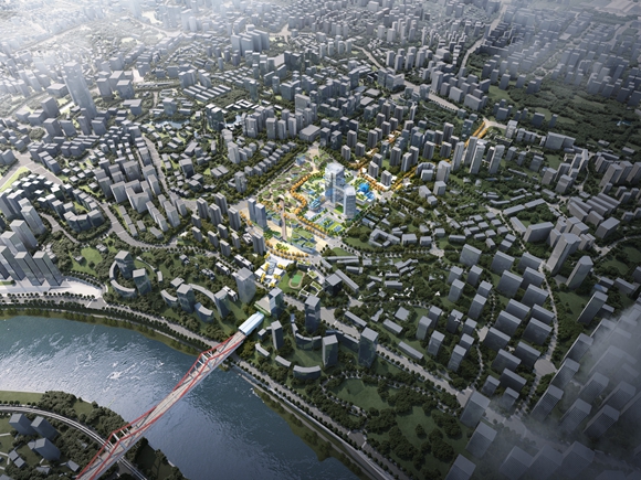城市设计概念图。江北区委宣传部供图