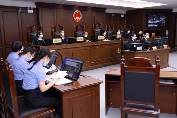 庭审现场。重庆市检察院供图