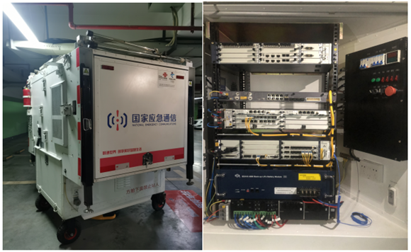 联通应急基站方舱 重庆联通渝北分公司供图 华龙网发