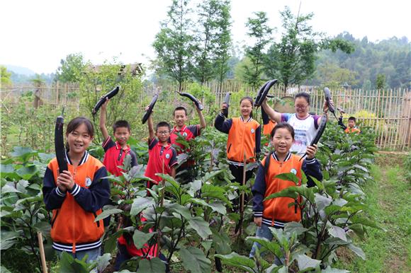 孩子在“红领巾农场”里收获满满。通讯员  古道春 摄
