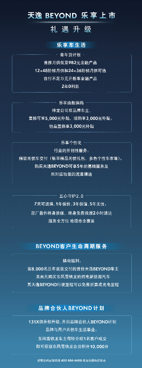 天逸BEYOND上市政策。 东风雪铁龙供图 华龙网发