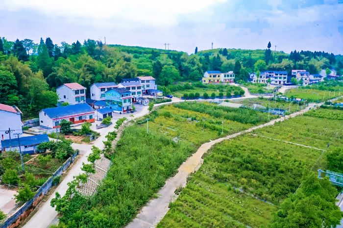 干净整洁的农村院落。记者 吴鑫袁 供图