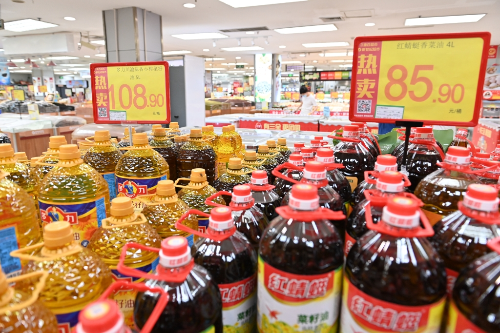 Well-stocked supermarket. (Picture provided by Chongqing Commerce Commission)
