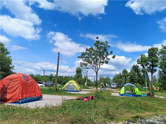 露营基地。受访者供图 华龙网发