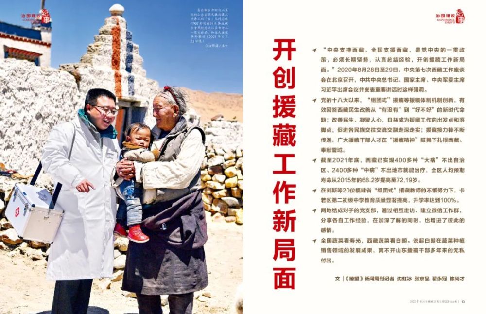 瞭望·治国理政纪事丨开创援藏工作新局面5