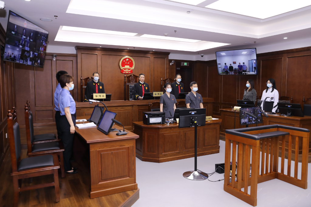 鑫达润泽公司非法集资系列案宣判现场。重庆市第五中级人民法院供图