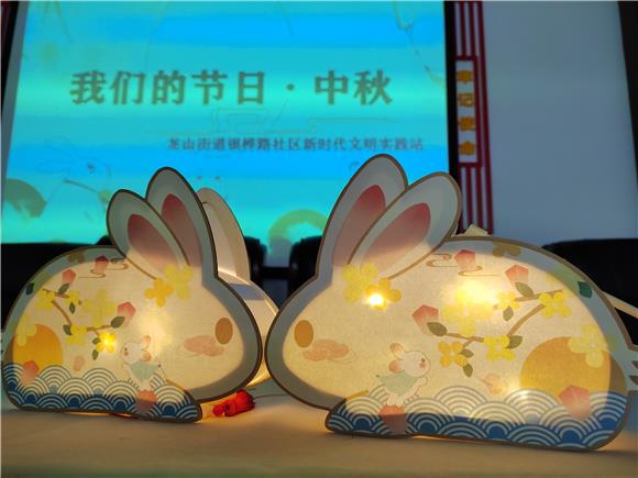 精致可爱的兔子灯。通讯员 夏梦雪 摄