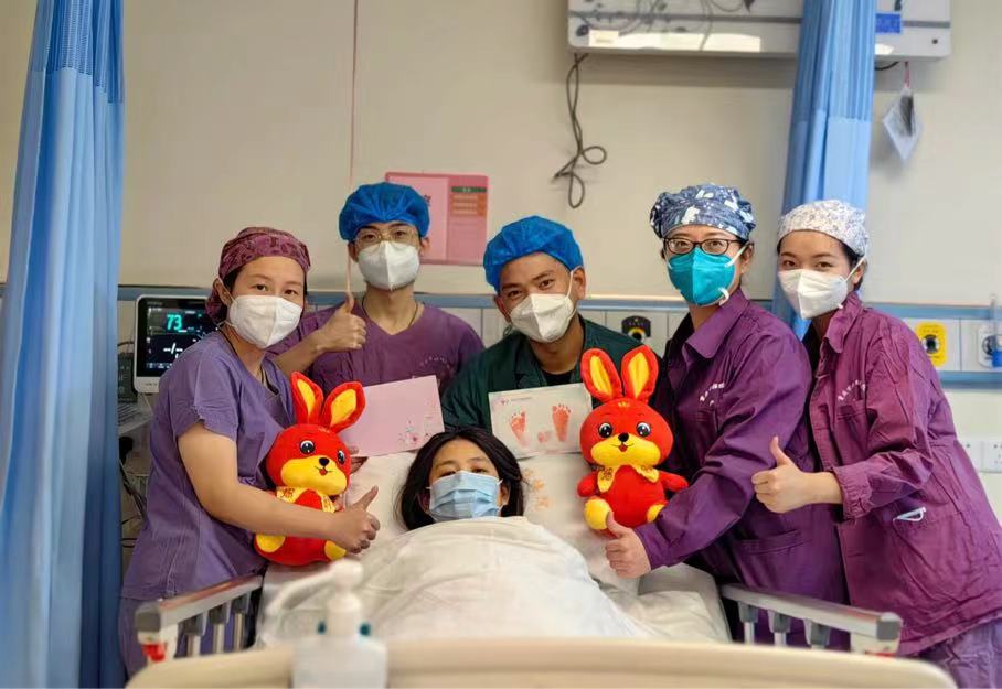 大年初一，重庆市妇幼保健院分娩中心已迎来46名“兔年宝宝”。通讯员 谭云凤 摄